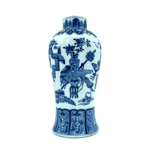 Antiek Chinees Porseleinen Qing Dynastie Vaas - antique-vintagedepot