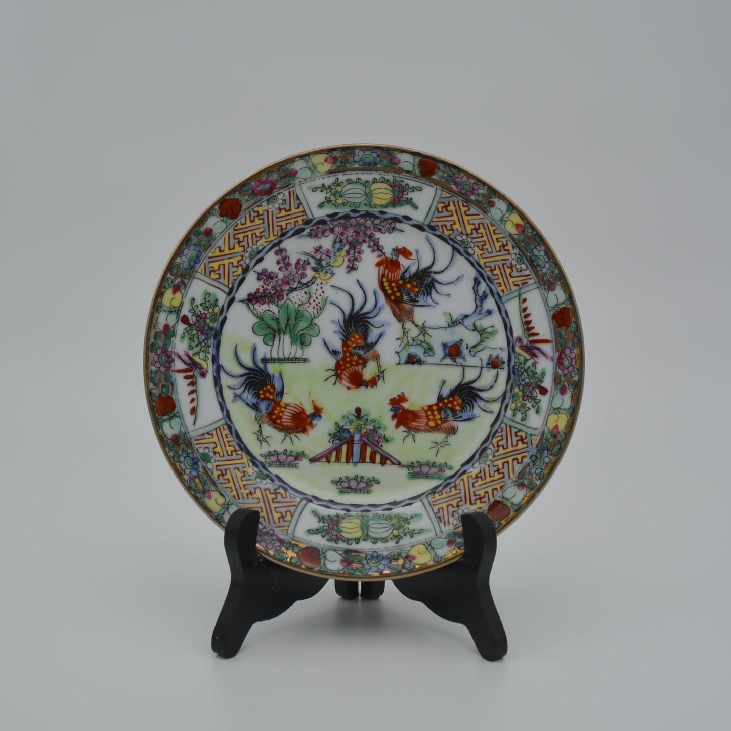 Antique Chinese Decorative Wall Plate | Antiek Chinees Decoratief Wandbord - antique-vintagedepot