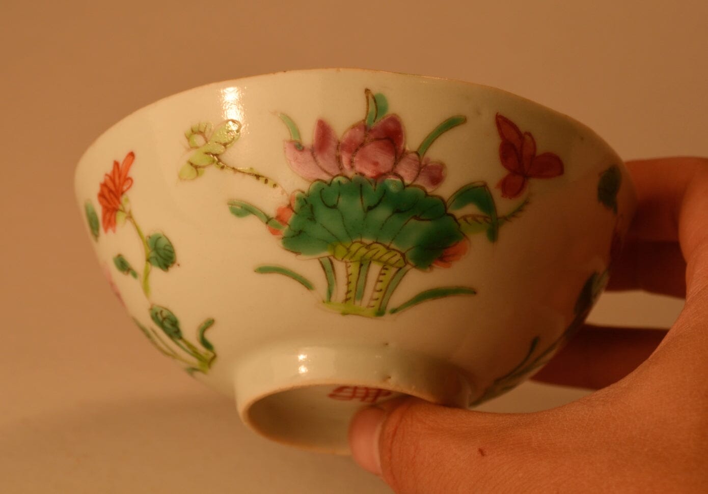 Antique Chinese Rice Cup | Antiek Chinese rijstkom - antique-vintagedepot