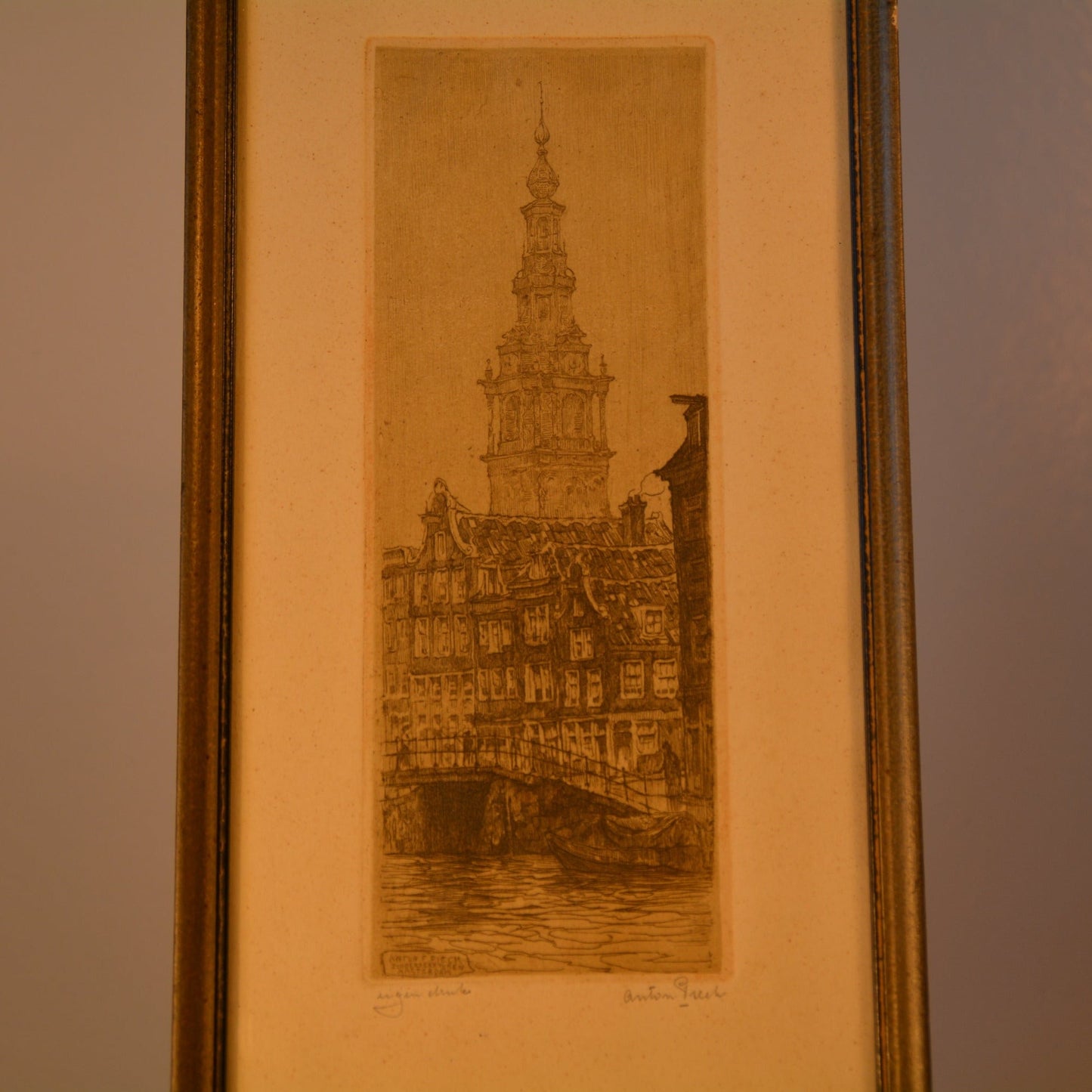 Anton Pieck (1895-1987) Zuiderkerk Tower Amsterdam | Anton Pieck Zuiderkerk toren Amsterdam - antique-vintagedepot