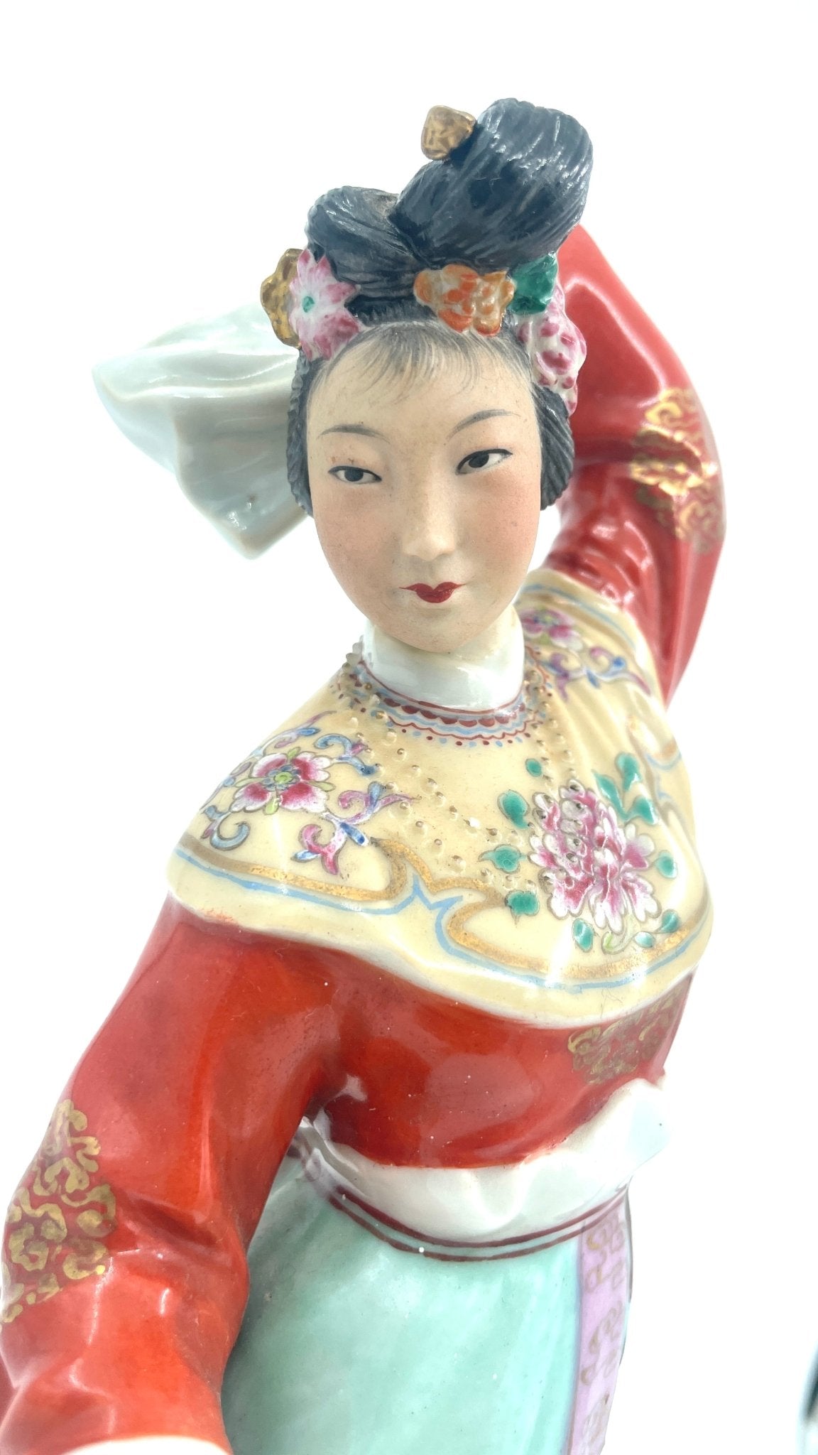 Aziatische/Chinees Beeld Geisha - antique-vintagedepot