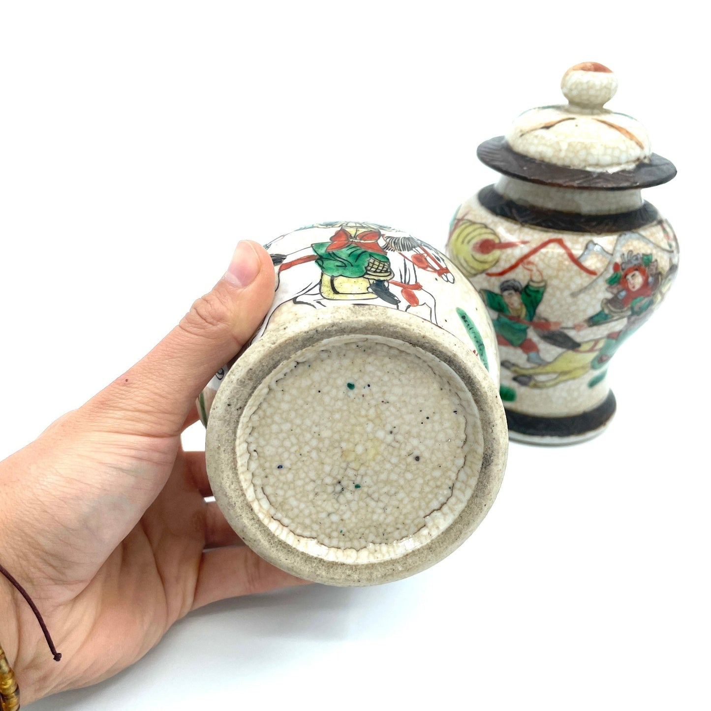 Nanking Porselein | Chinese Craquelé Gemberpotten - antique-vintagedepot